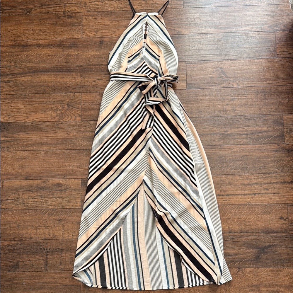 Boutique Striped Maxi Dress
